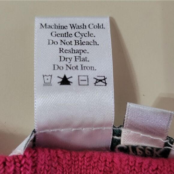 Coldwater Creek Women's Raspberry Vneck Long Sleeve Cable-knit Pullover Sweater - Picture 9 of 11